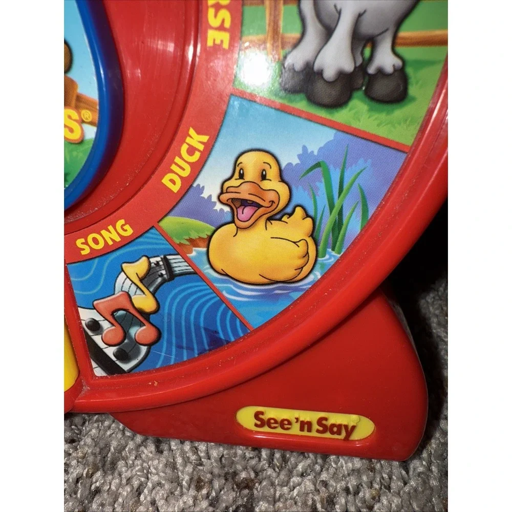 SEE 'N SAY World of Animals talking toy‎ Mattel pets & farm 2003 spinner